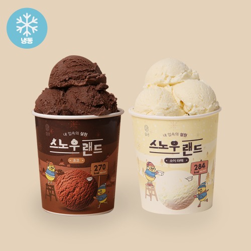 [스노우랜드] 순두부 아이스크림 3개 SET (다이어트 저칼로리 아이스크림으로 법 규정상 분류되지 않음)